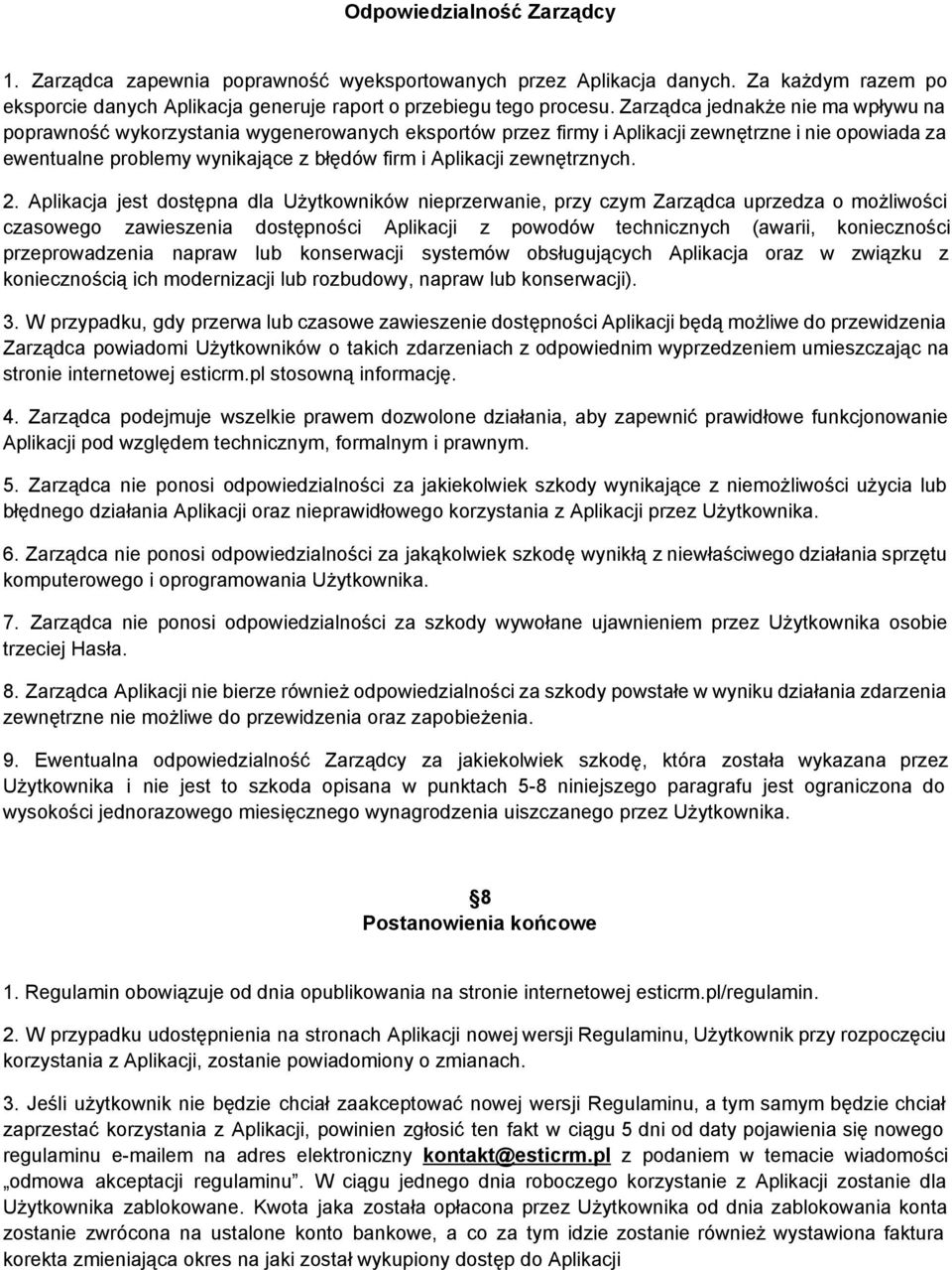 zewnętrznych. 2.
