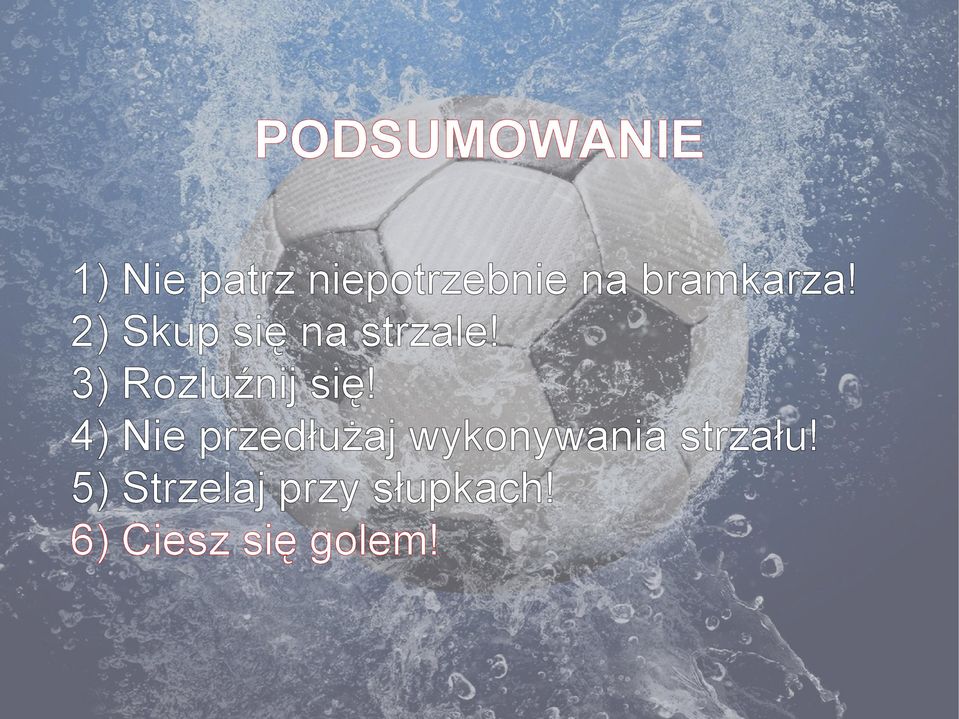 3) Rozluźnij się!