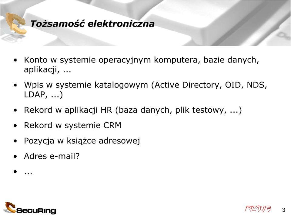 .. Wpis w systemie katalogowym (Active Directory, OID, NDS, LDAP,.