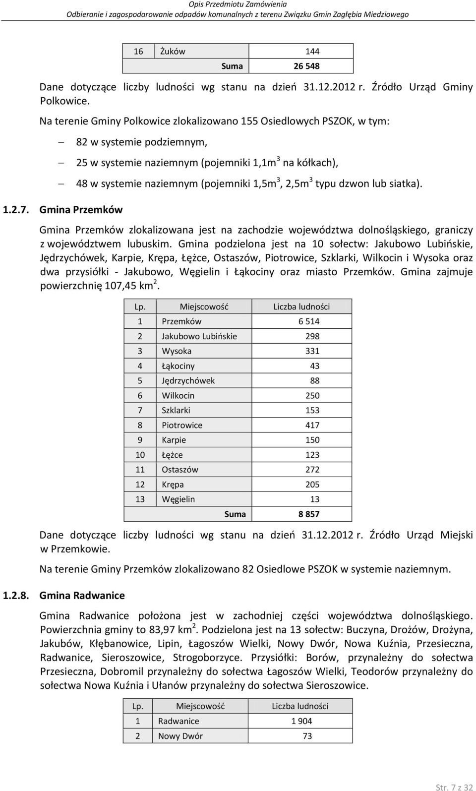 Gmina Przemków zlokalizowana jest na zachodzie województwa dolnośląskiego, graniczy z województwem lubuskim.