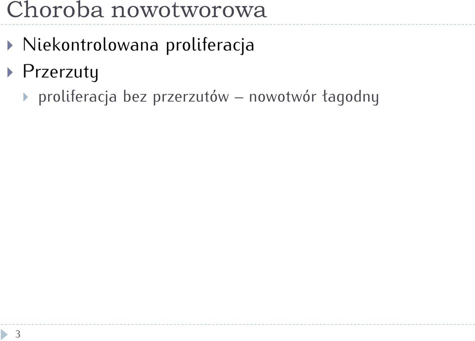 proliferacja rzerzuty