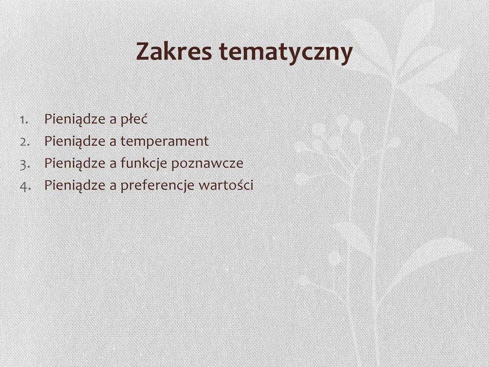 Pieniądze a temperament 3.
