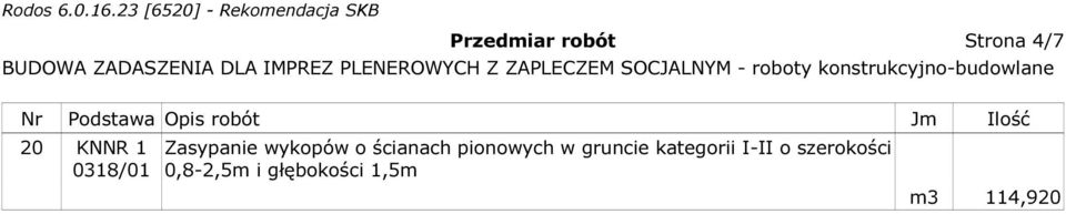 wykopów o ścianach pionowych w gruncie