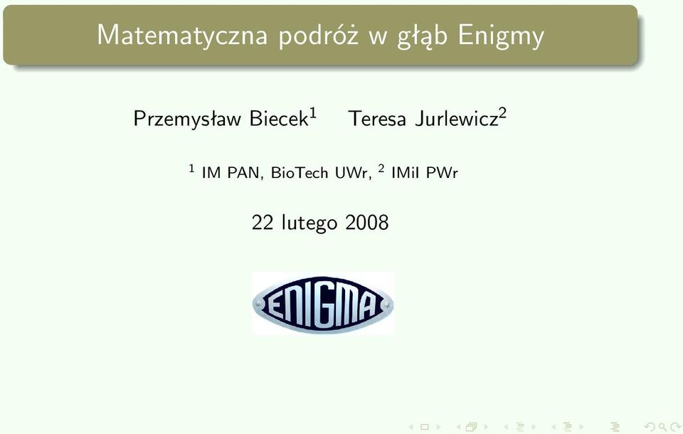 Teresa Jurlewicz 2 1 IM PAN,