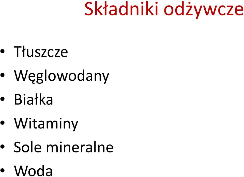 Węglowodany Białka