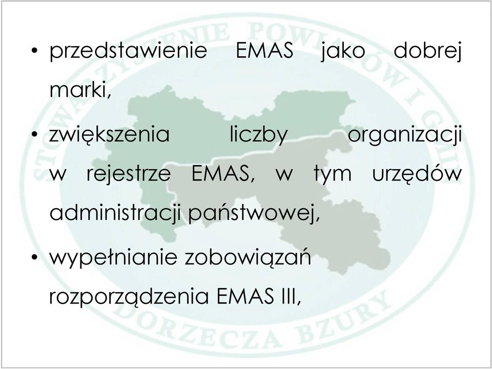 EMAS, w tym urzędów administracji