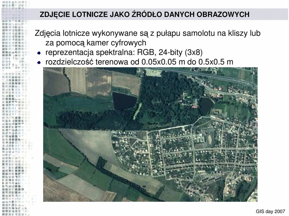 pomocą kamer cyfrowych reprezentacja spektralna: RGB,