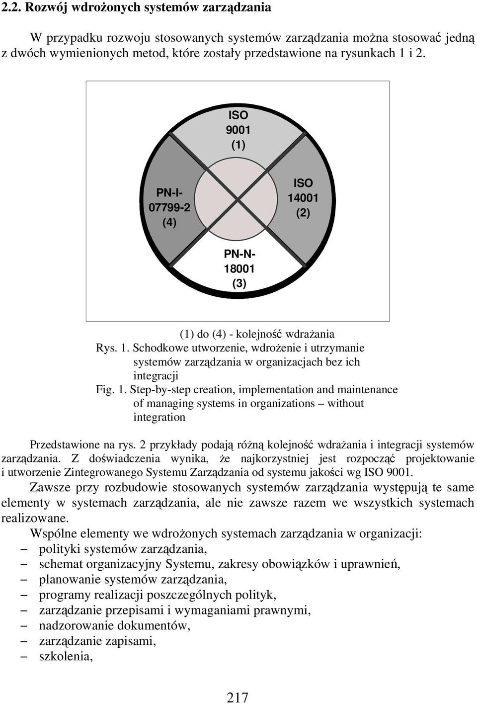 2 przykłady podaj rón kolejno wdraania i integracji systemów zarzdzania.
