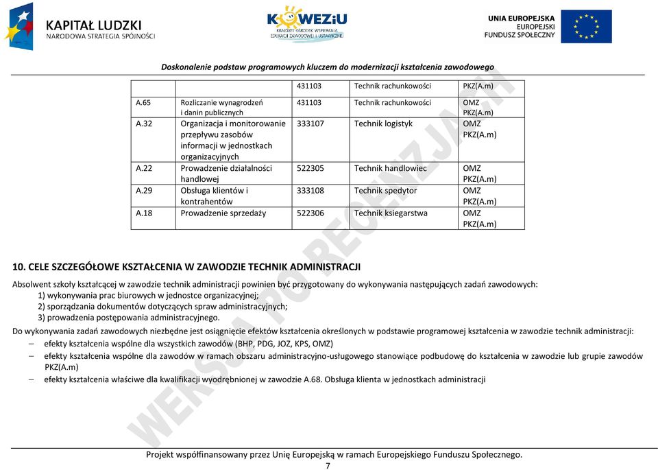 m) 10.