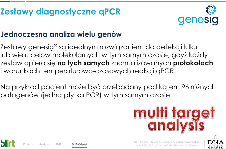 tych samych znormalizowanych protokołach i warunkach temperaturowo-czasowych reakcji qpcr.