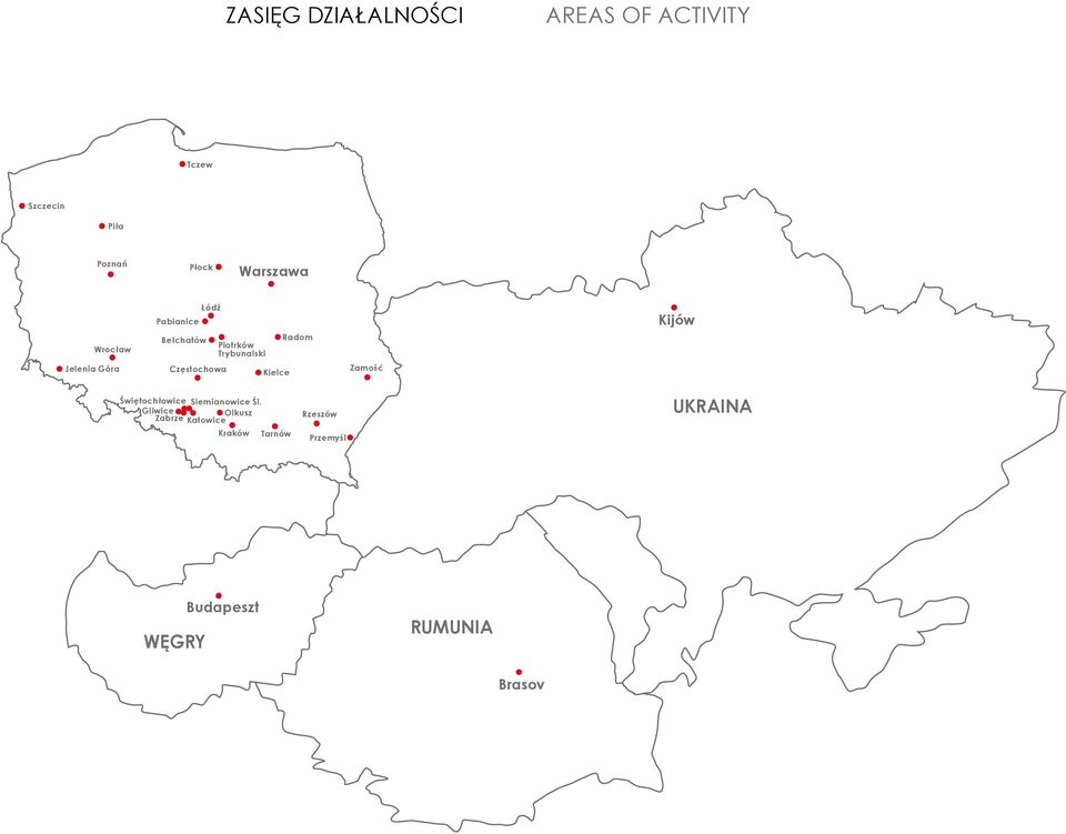 Częstochowa Kielce Zamość Świętochłowice Siemianowice Śl.