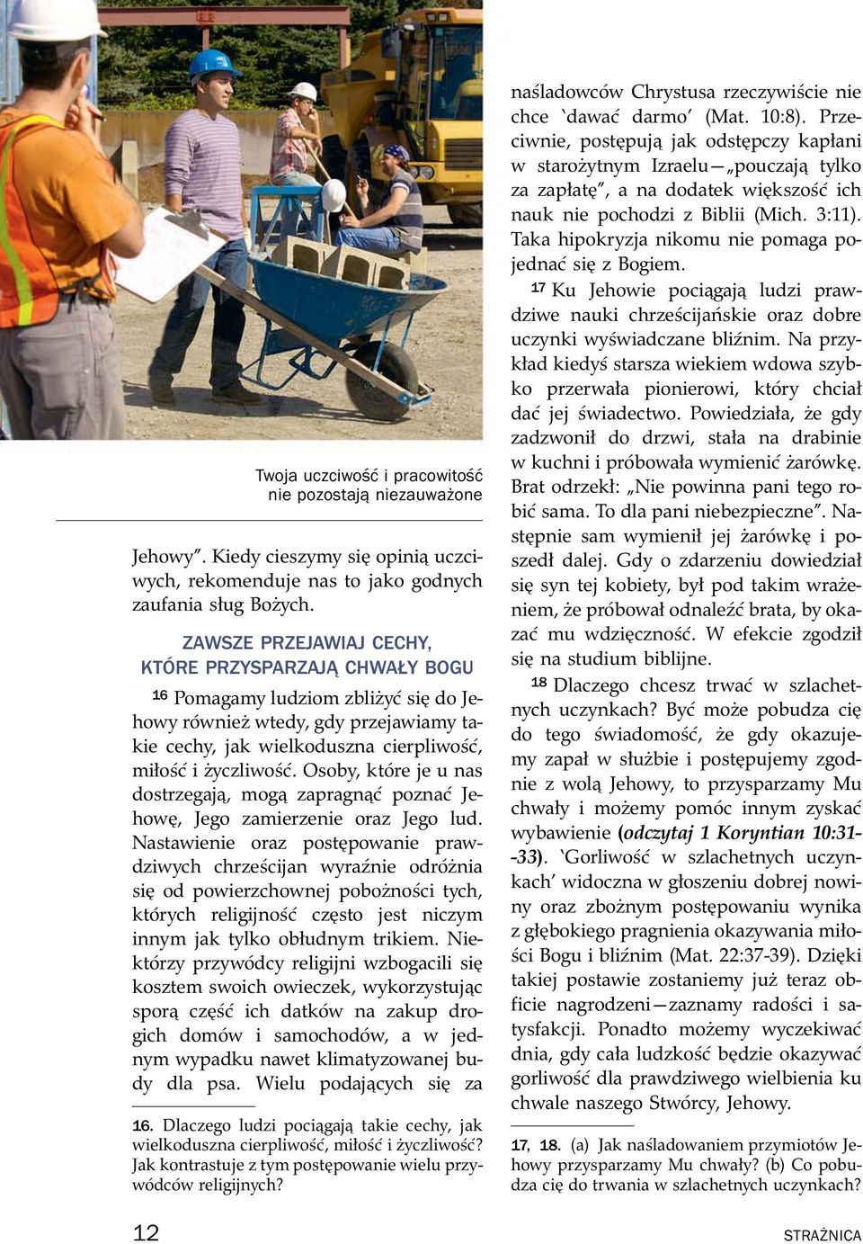 Osoby, kt ore je u nas dostrzegaj, mog zapragn cpozna cjehow, Jego zamierzenie oraz Jego lud.