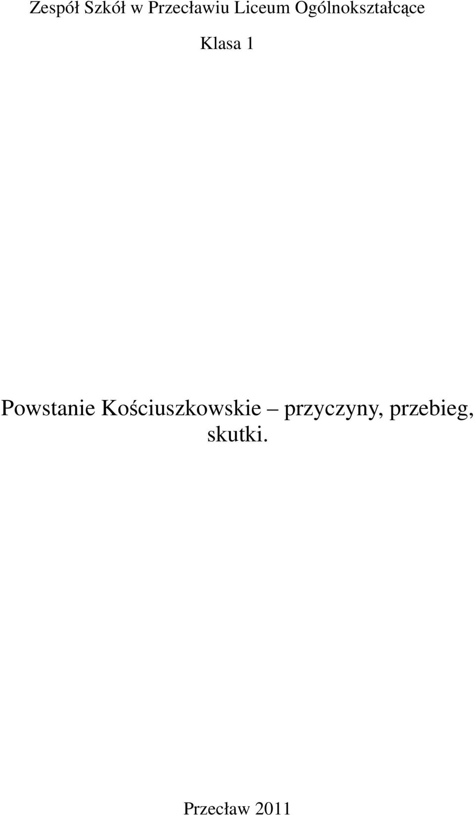 Powstanie Kościuszkowskie