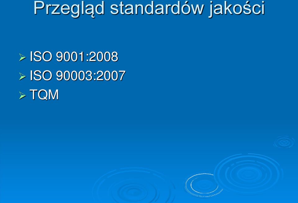 jakości ISO