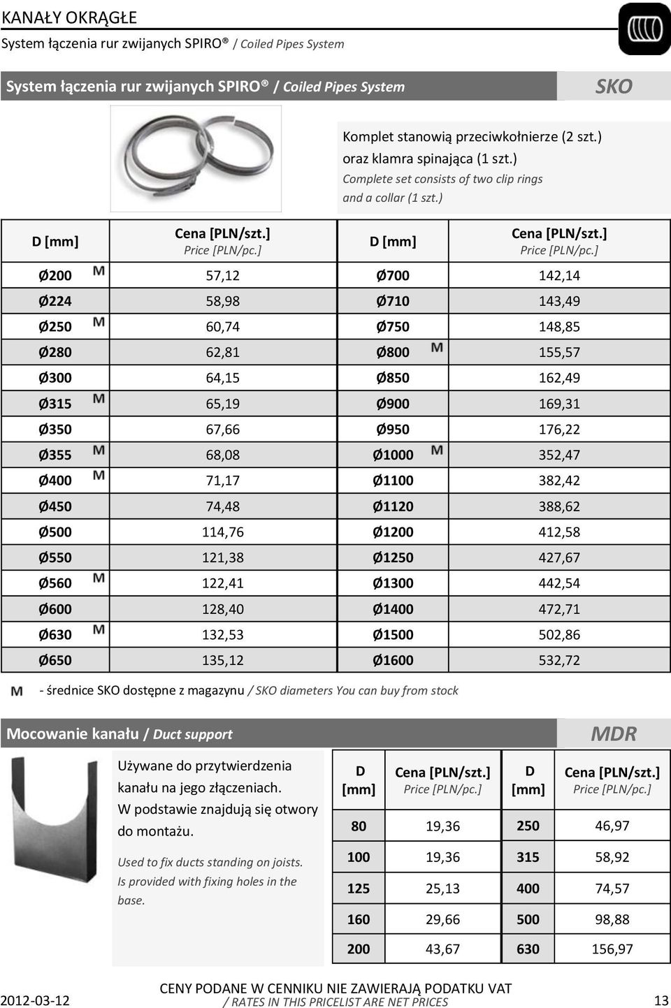 ] Ø200 57,12 Ø700 142,14 Ø224 58,98 Ø710 143,49 Ø250 60,74 Ø750 148,85 Ø280 62,81 Ø800 155,57 Ø300 64,15 Ø850 162,49 Ø315 65,19 Ø900 169,31 Ø350 67,66 Ø950 176,22 Ø355 68,08 Ø1000 352,47 Ø400 71,17