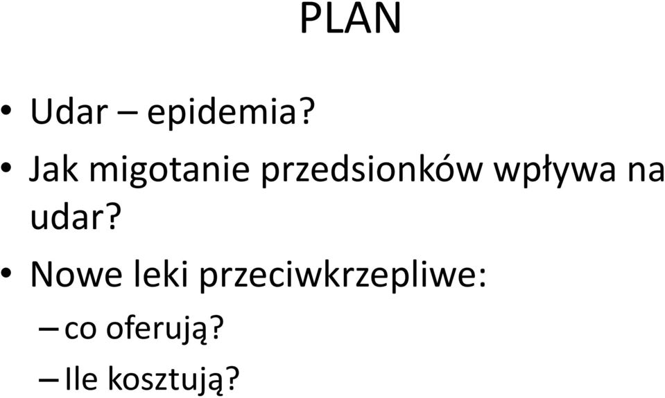 wpływa na udar?