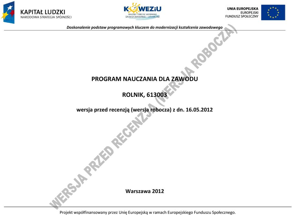 recenzją (wersja robocza) z