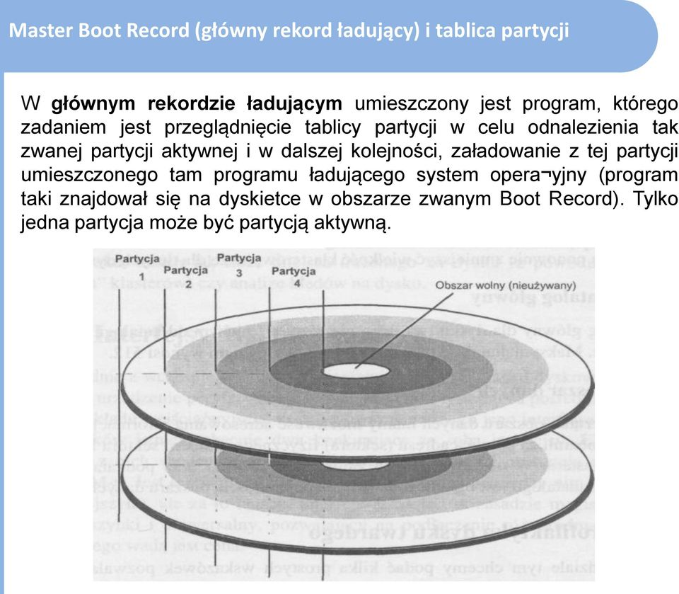 i w dalszej kolejności, załadowanie z tej partycji umieszczonego tam programu ładującego system opera yjny