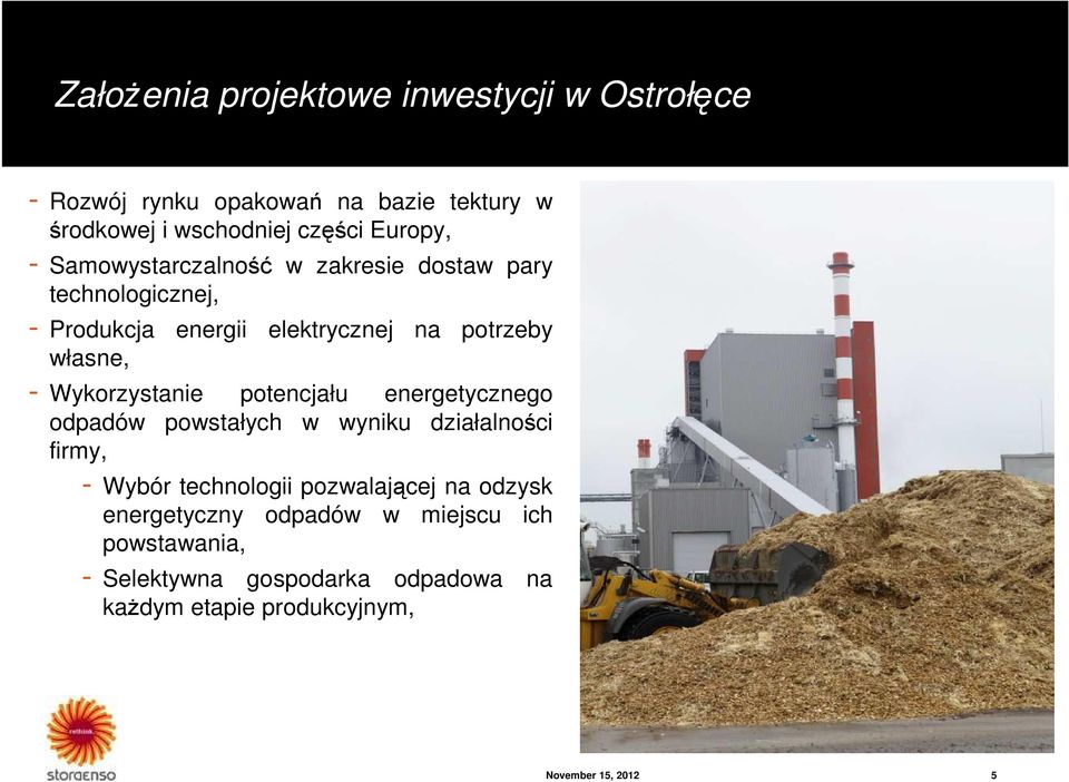 Wykorzystanie potencjału energetycznego odpadów powstałych w wyniku działalności firmy, - Wybór technologii pozwalającej na