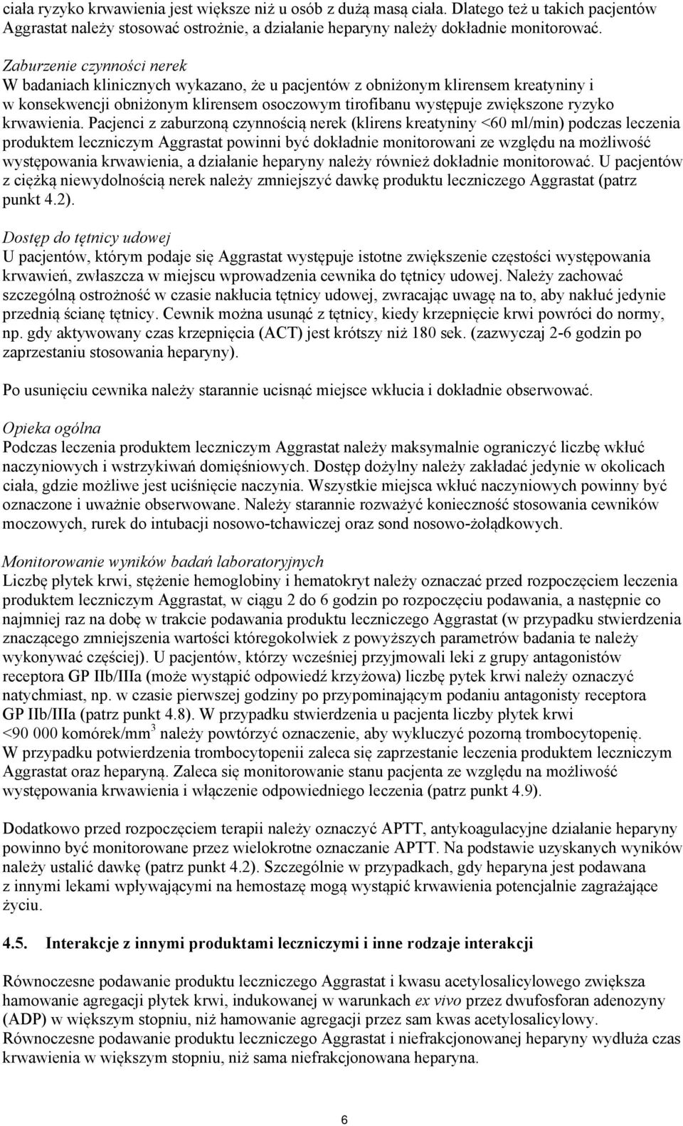 krwawienia.