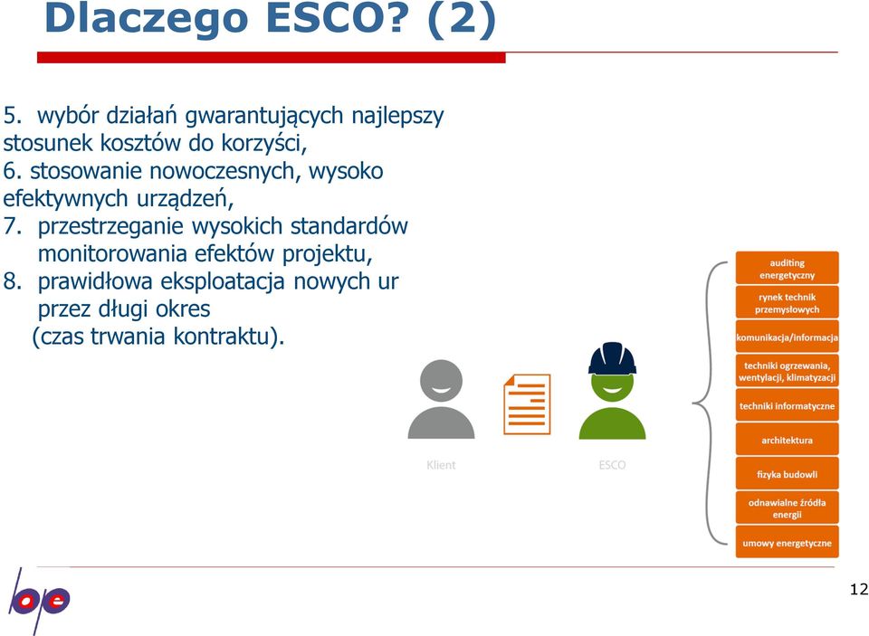 stosowanie nowoczesnych, wysoko efektywnych urządzeń, 7.