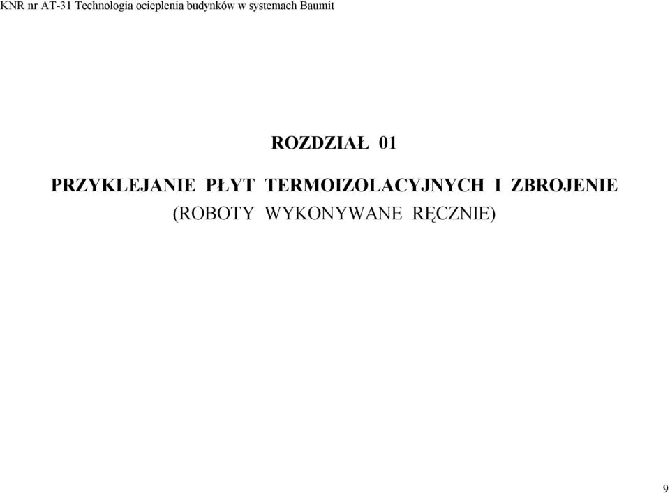 TERMOIZOLACYJNYCH I