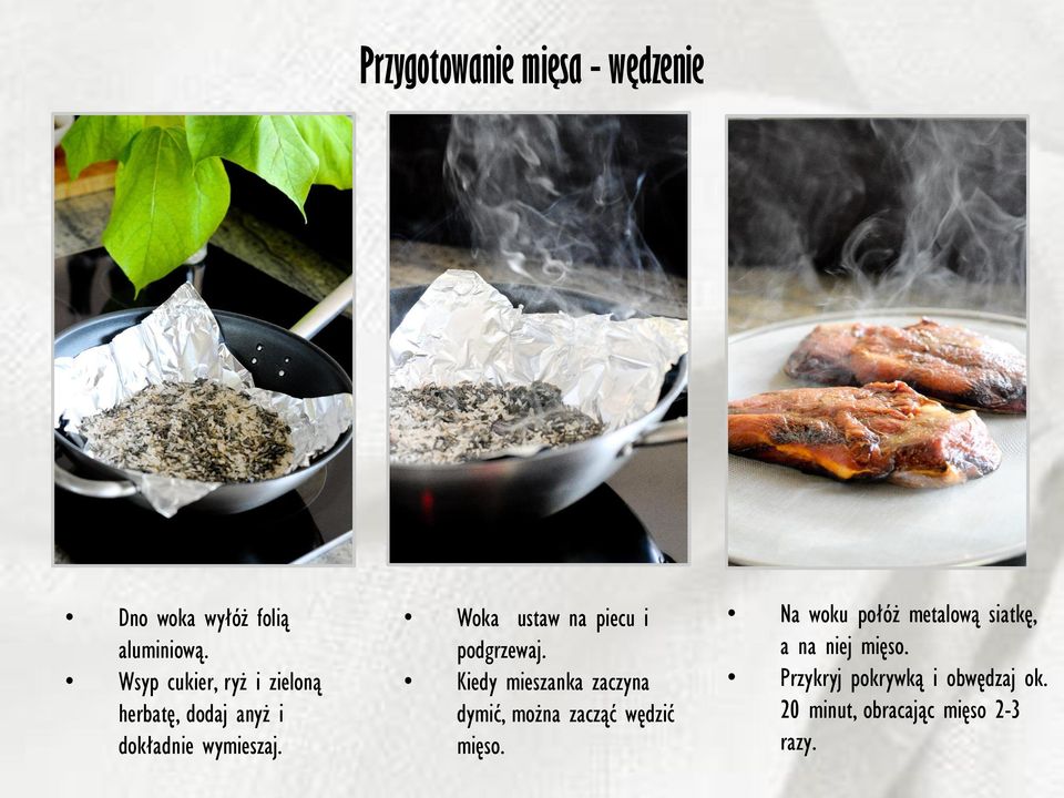 Woka ustaw na piecu i podgrzewaj.
