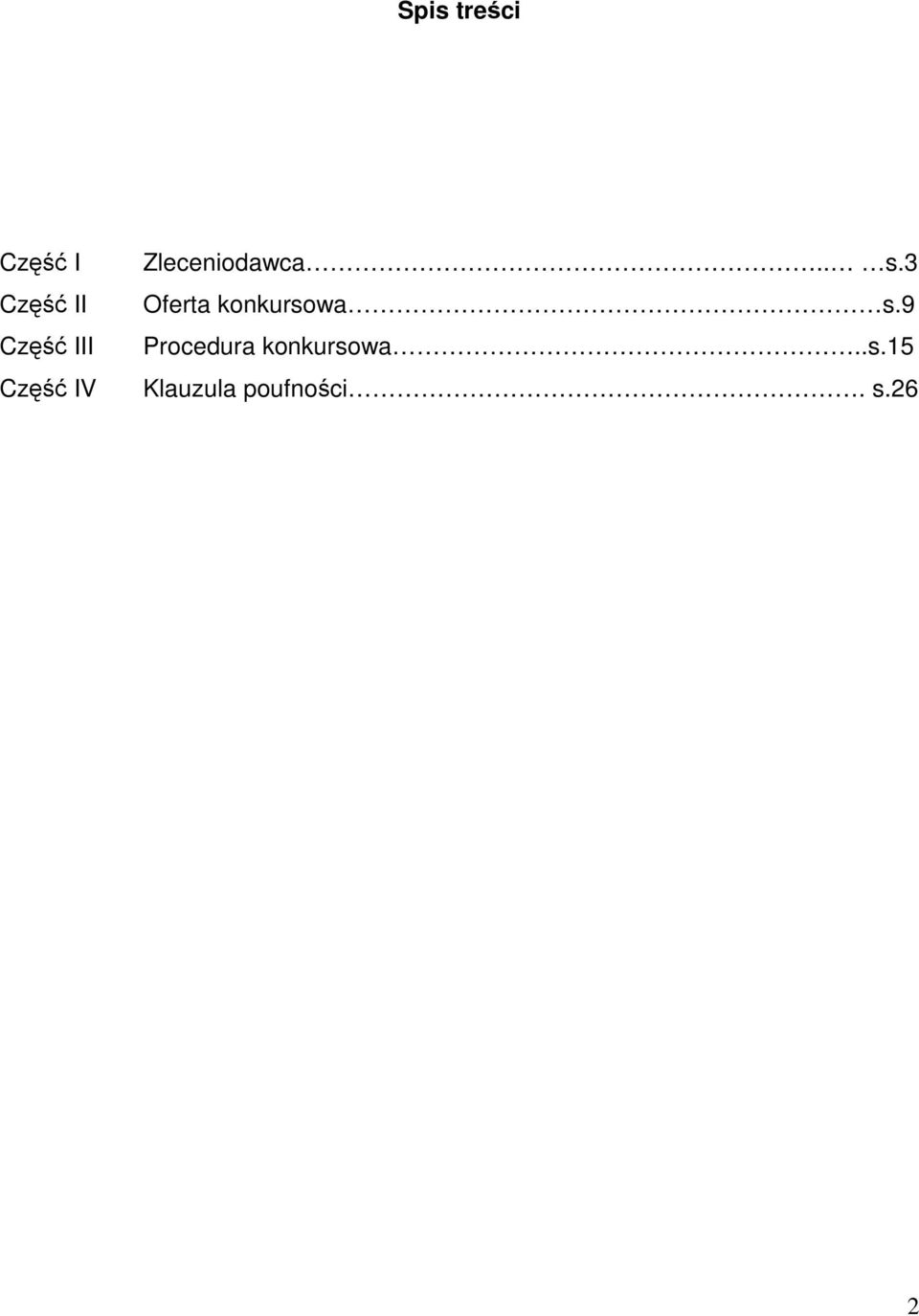 9 Część III Procedura konkurso