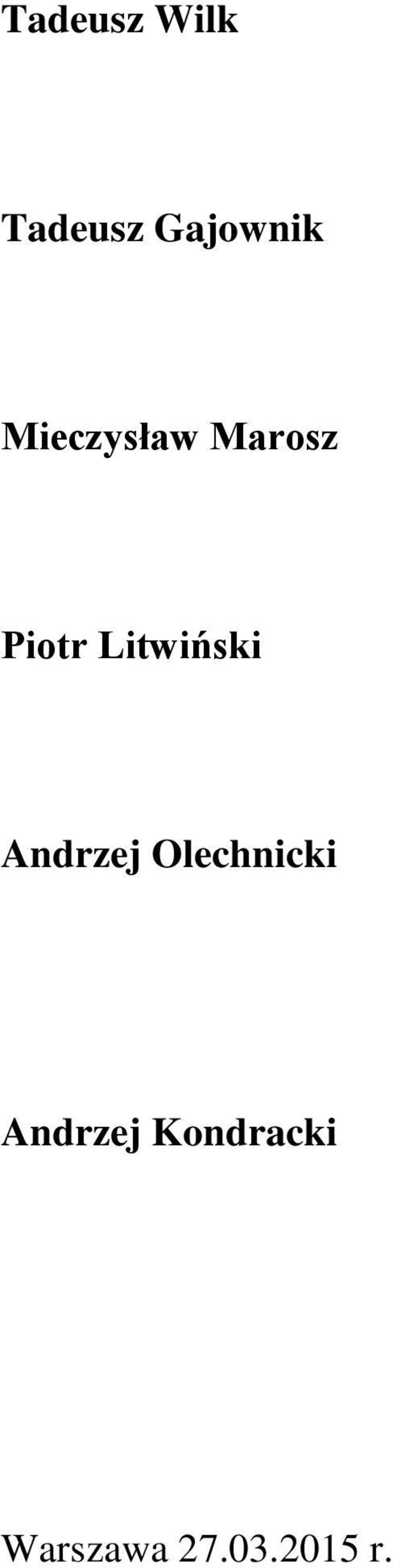 Litwiński Andrzej Olechnicki