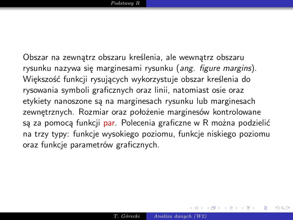 nanoszone są na marginesach rysunku lub marginesach zewnętrznych.