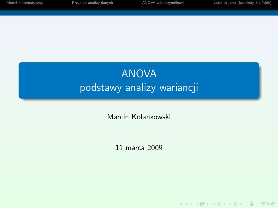 wariancji Marcin