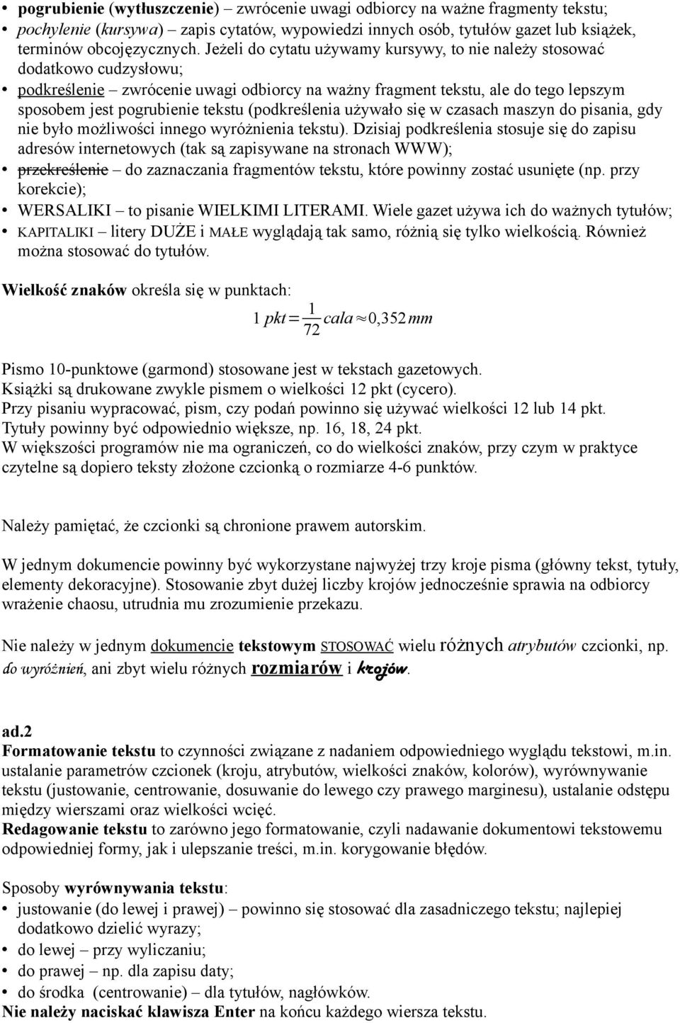 (podkreślenia używało się w czasach maszyn do pisania, gdy nie było możliwości innego wyróżnienia tekstu).