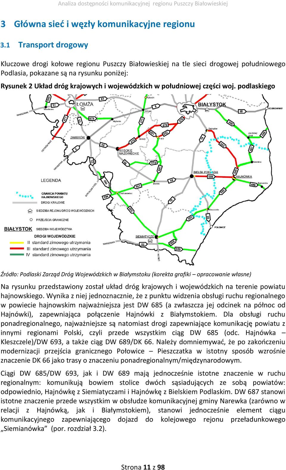 południowej części woj.