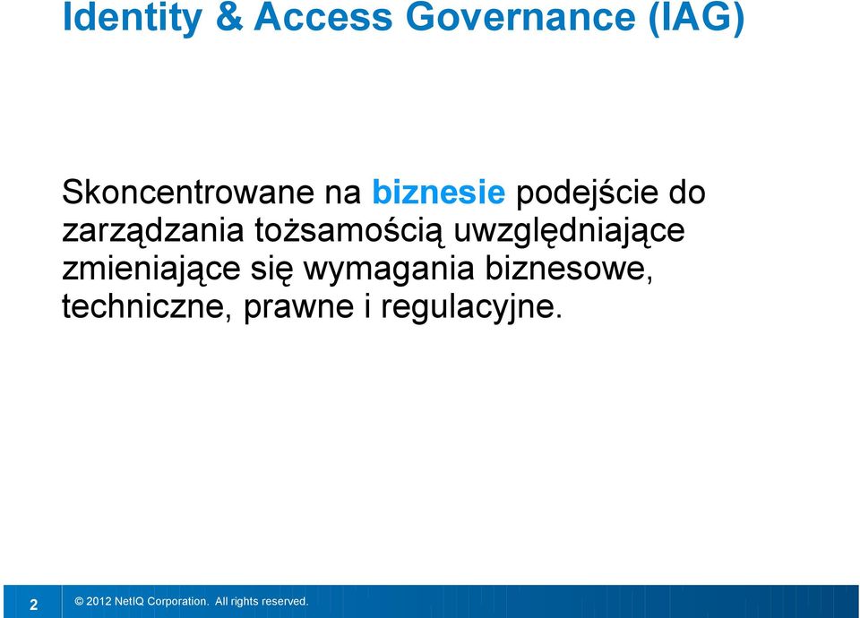 zarządzania tożsamością uwzględniające