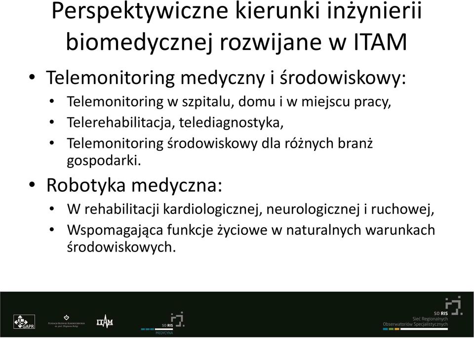 telediagnostyka, Telemonitoring środowiskowy dla różnych branż gospodarki.