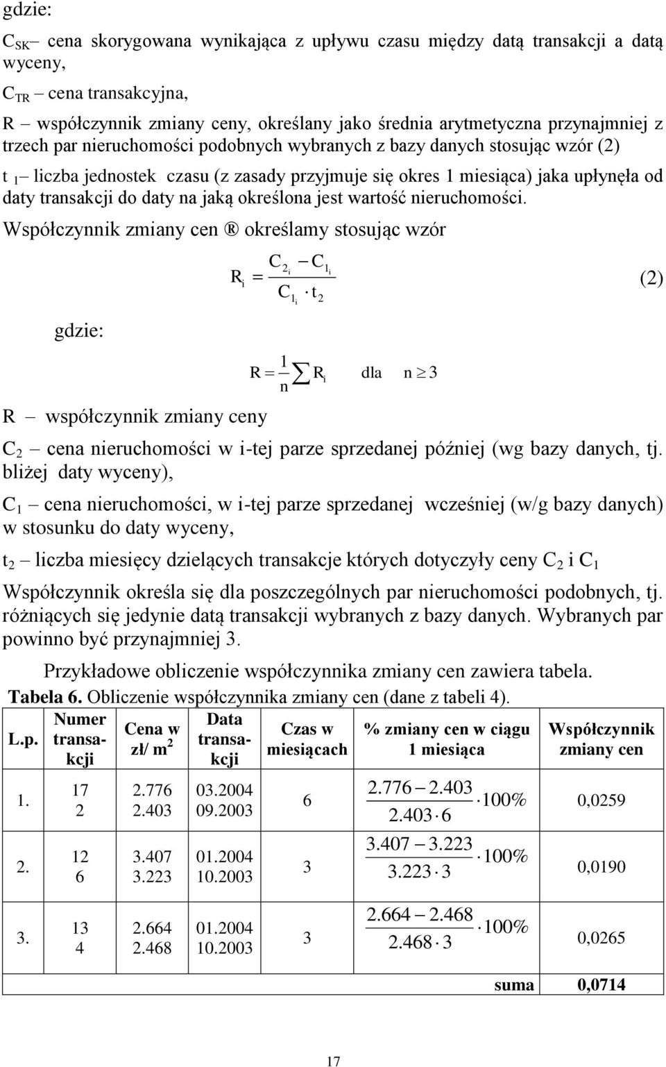 określona jest wartość nieruchomości.