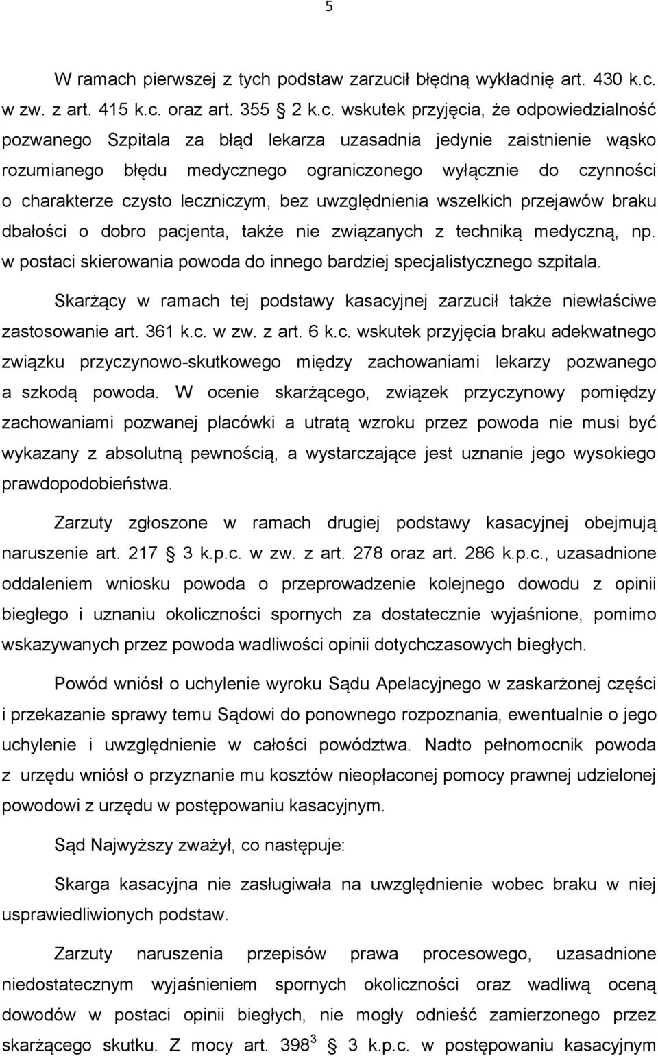podstaw zarzuci