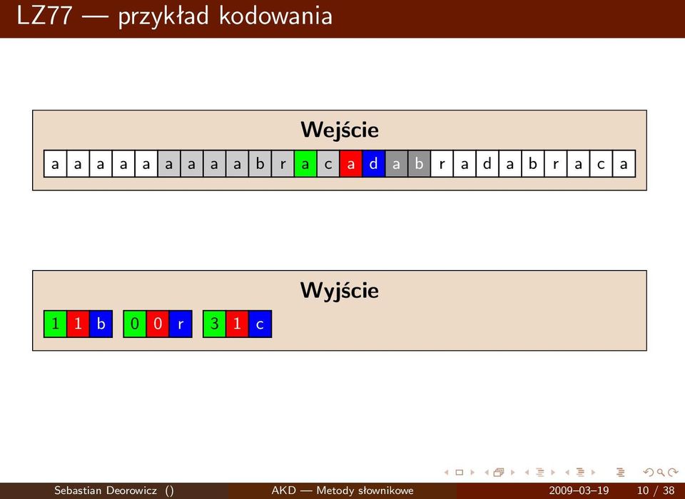 b 0 0 r 3 1 c Sebastian Deorowicz ()