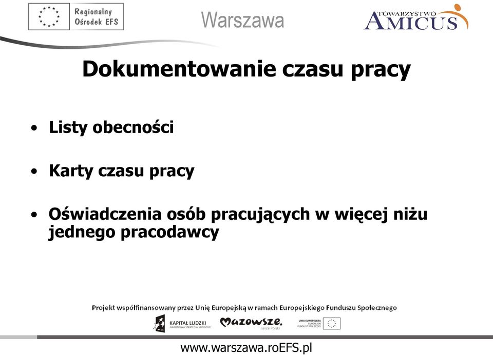 pracy Oświadczenia osób