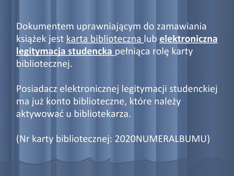 Posiadacz elektronicznej legitymacji studenckiej ma już konto biblioteczne,