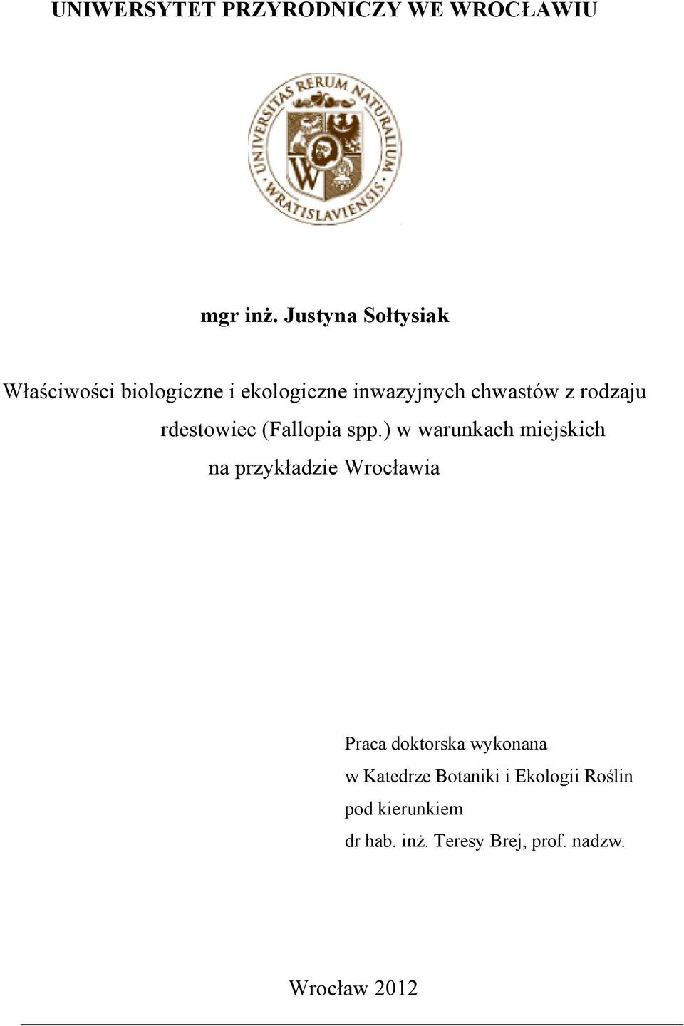 rodzaju rdestowiec (Fallopia spp.