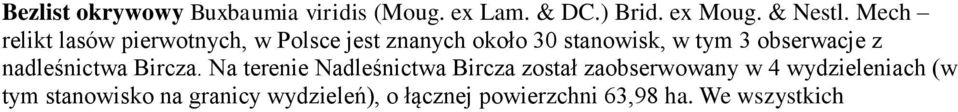 obserwacje z nadleśnictwa Bircza.