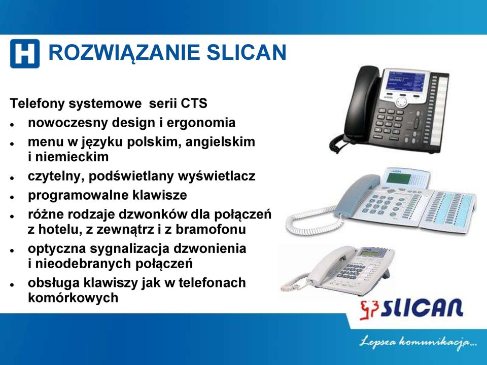 klawisze różne rodzaje dzwonków dla połączeń z hotelu, z zewnątrz i z bramofonu optyczna