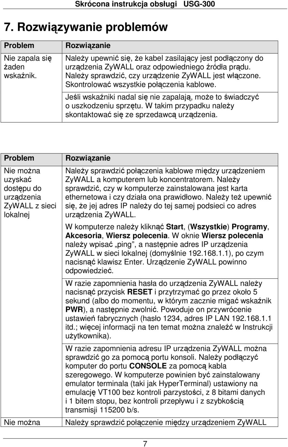 W takim przypadku naleŝy skontaktować się ze sprzedawcą urządzenia.