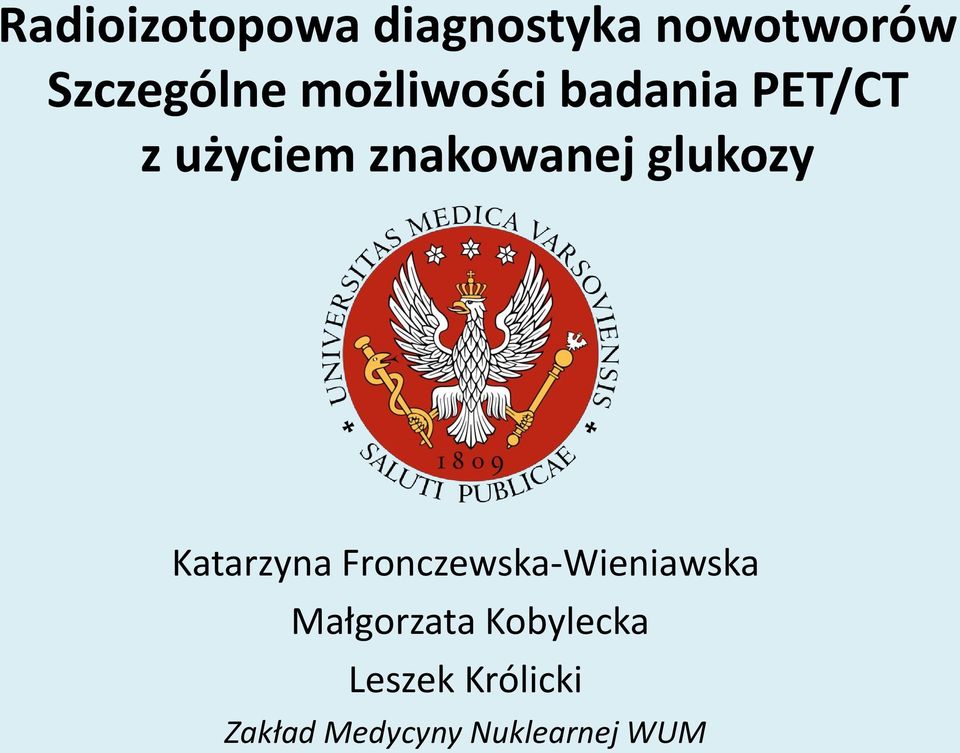 glukozy Katarzyna Fronczewska-Wieniawska