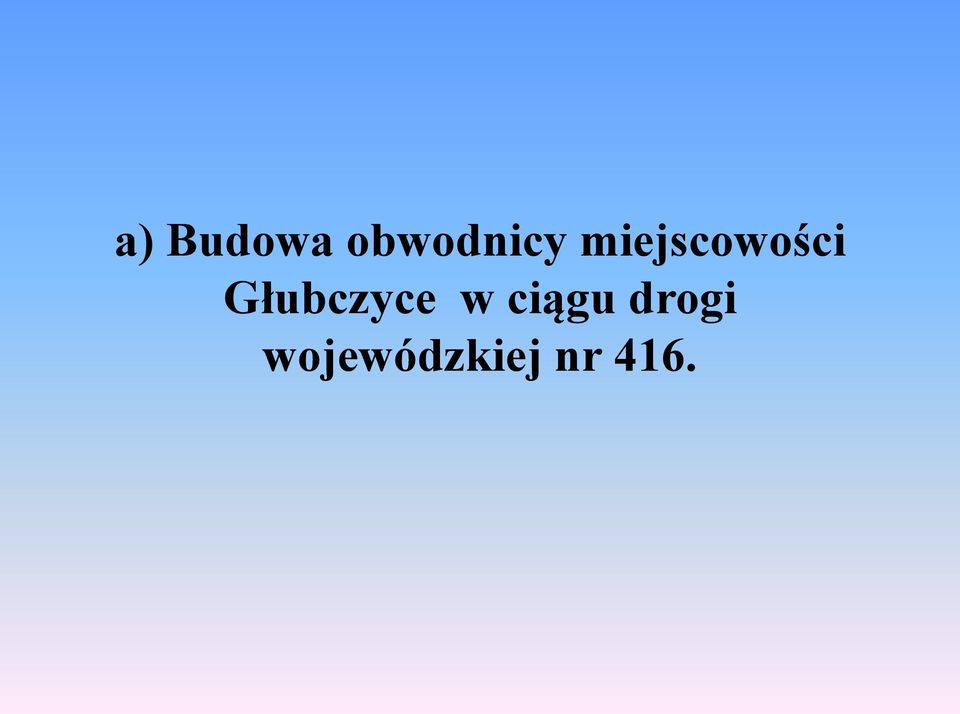 Głubczyce w ciągu