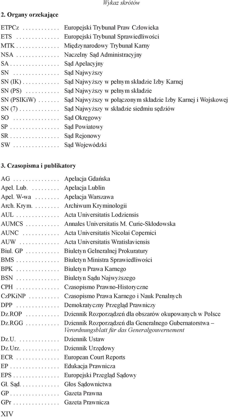 .......... Sąd Najwyższy w pełnym składzie SN (PSIKiW)....... Sąd Najwyższy w połączonym składzie Izby Karnej i Wojskowej SN (7)............. Sąd Najwyższy w składzie siedmiu sędziów SO.