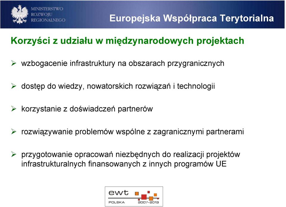 korzystanie z doświadczeń partnerów rozwiązywanie problemów wspólne z zagranicznymi partnerami