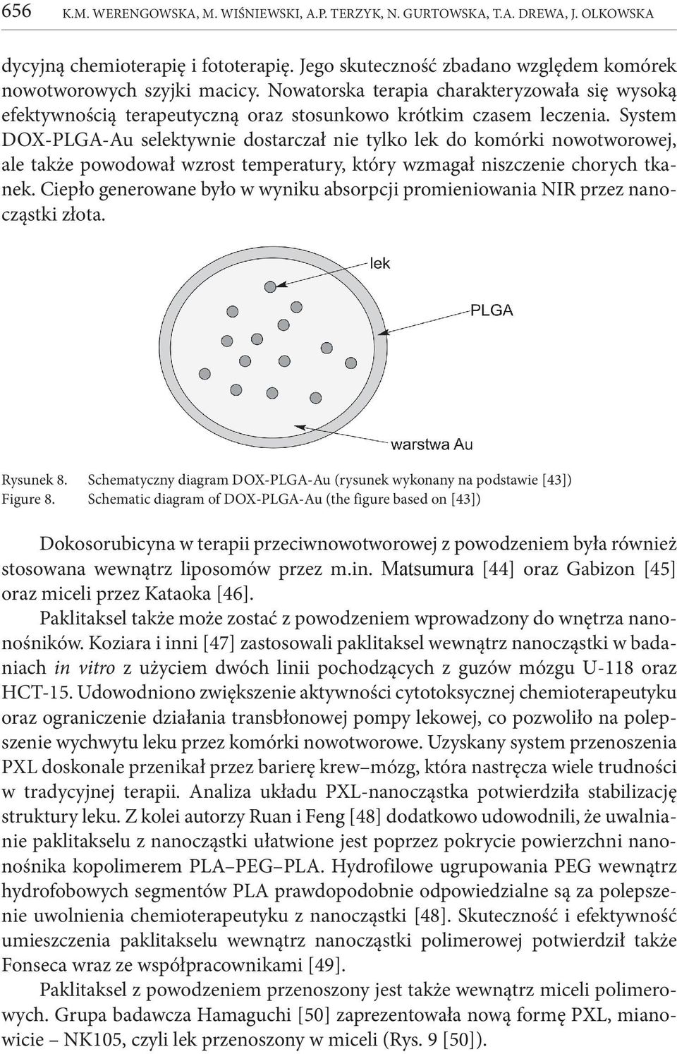 System DOX-PLGA-Au selektywnie dostarczał nie tylko lek do komórki nowotworowej, ale także powodował wzrost temperatury, który wzmagał niszczenie chorych tkanek.