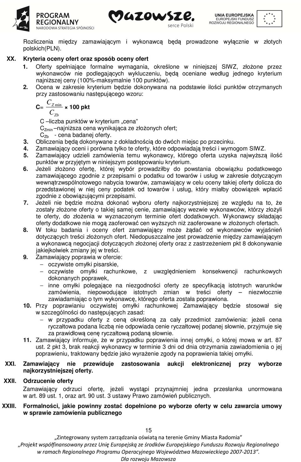 100 punktów). 2.